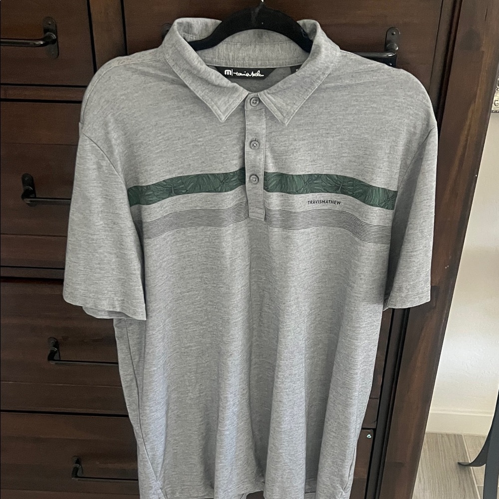 Travis Mathew- Grey Polo Shirt